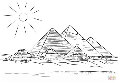 Ausmalbild Pyramiden Von Gizeh Ausmalbilder Kostenlos Zum Ausdrucken