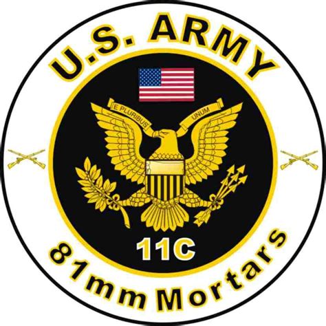 Us Army Mos 11c 81mm Mortars Decal Us Army Mos Decals