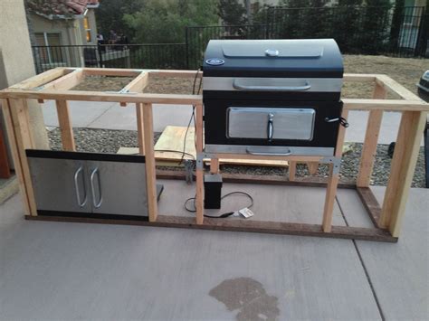 These diy bbq island plans will give you that extra counter space you need when cooking outside as well as a place to store all your grilling tools. It's started!! I took apart the charcoal grill and its ...