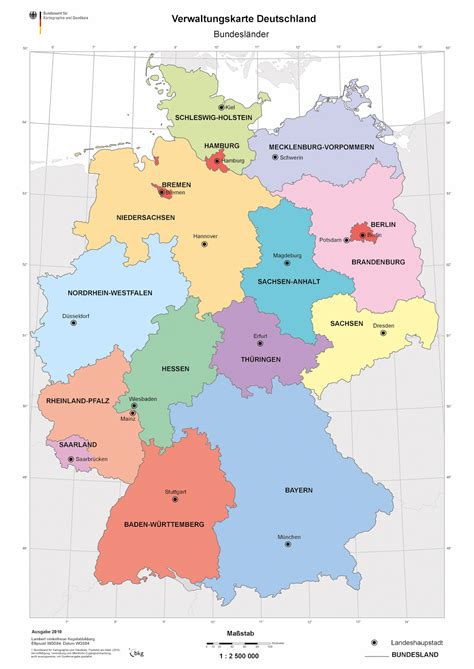 Daten deutschland anzahl bevölkerung, deutschlandkarte von google maps. Landkartenblog: Online: Verwaltungskarte Deutschland Der ...