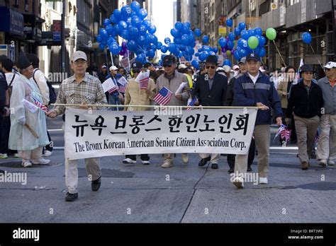 2010: members of the bronx korean american senior citizens organization march in the korean day