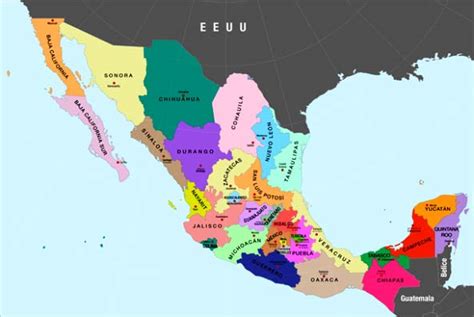 Límites Geográficos De México México Mi País