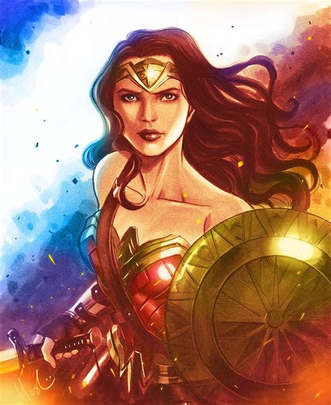 Wonder Woman Gadot Color By Protokitty On Deviantart Wonder Woman Art
