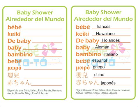 Juegos Para Baby Shower Gratis Imprimibles Con Respue