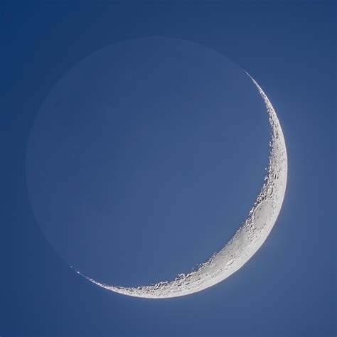 Todays Waxing Crescent Moon Rastrophotography