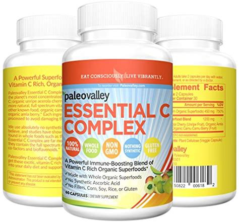 The health benefits of vitamin c are abundant and varied, but it's probably best known as a cell protector, immunity booster and powerful antioxidant. Vitamin C Supplement - Paleovalley Essential C Complex ...