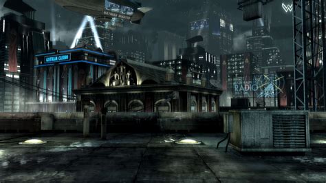 Gotham City Rooftop Injustice Gods Among Us Live Wallpaper