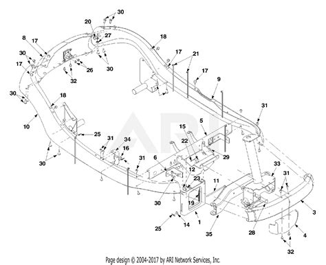 Mtd 13a 328 402 2002 Parts Diagram For Frame Assembly