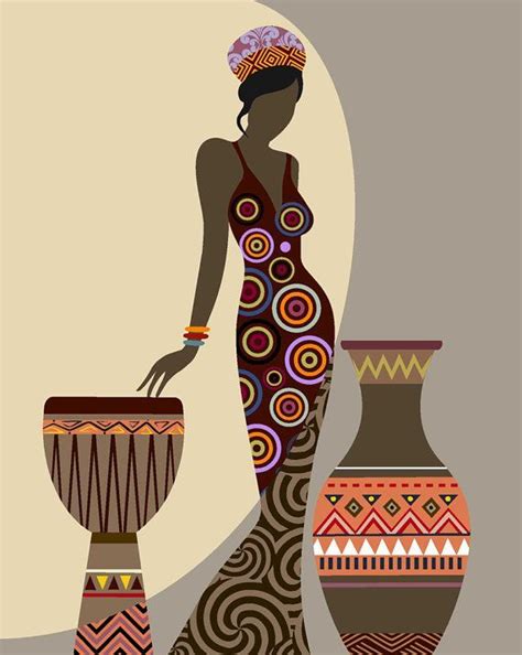 African Woman Art Afrocentric Art African Wall Art Afrocentric Art