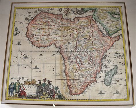 Totius Africae Accuratissima Tabula 17th Century Map Of Africa By