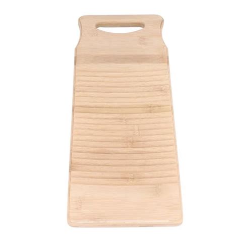 mxzzand planche à laver en bois planche à laver en bambou couleur bois environ 19 7 po planche