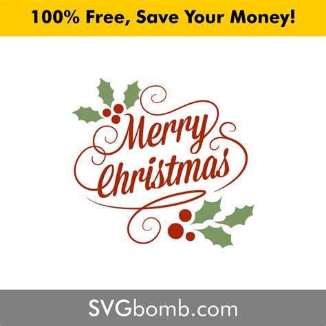 Merry Christmas Classic Vintage SVG and Vector – SVGBOMB