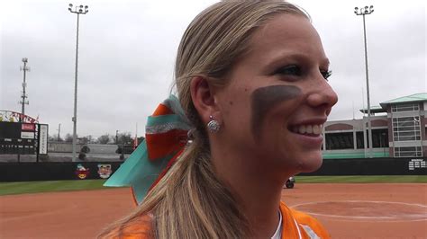 Ut Softball Madison Shipman Postgame 32413 Youtube