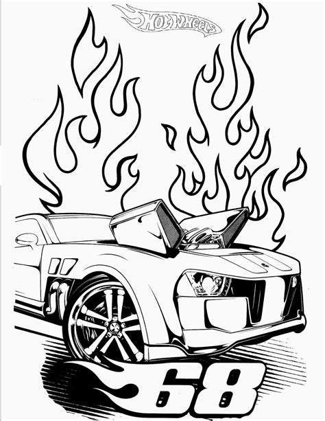 Hot Wheels Racing League: Hot Wheels Coloring Pages - Set 3