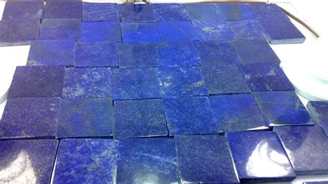 Beautiful Blue Lapis Lazuli Tile For Home And Kitchen 2 X 2 Inch Size