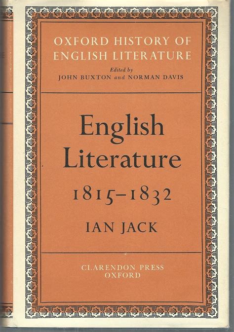 english literature 1815 1832 by ian jack hardcover 1976 from turn the page books sku 052392