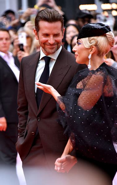 Lady Gaga Stuns In Black Dress At A Star Is Born Premiere With Co Star Bradley Cooper Photos