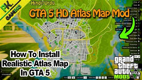 How To Install Realistic Atlas Map Mini Map In GTA 5 GTA 5 16K