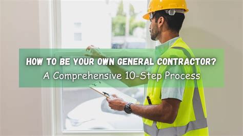 How To Be Your Own General Contractor Reliabills