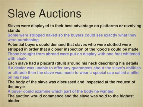Ppt Slave Auctions Powerpoint Presentation Free Download Id