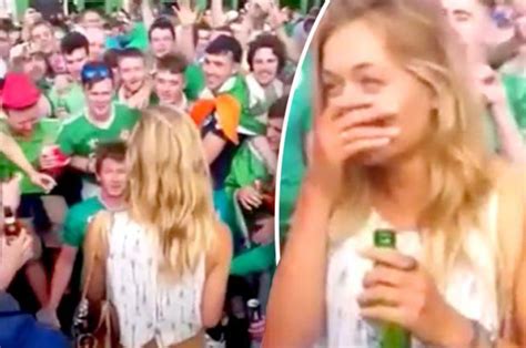 Euro 2016 Republic Of Ireland Fans Sing Love Songs To French Girl