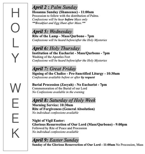 Holy Week 2023 Saint Sharbel Church