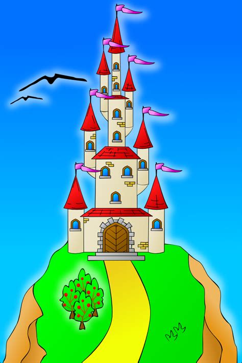 How to draw a castle for kids ❤️ castle drawing for kids | castle coloring pages for kids print our free coloring. OnlineLabels Clip Art - Castle On The Hill