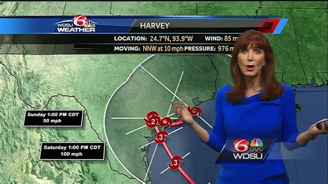 Margaret Orr gives latest info on Hurricane Harvey - YouTube