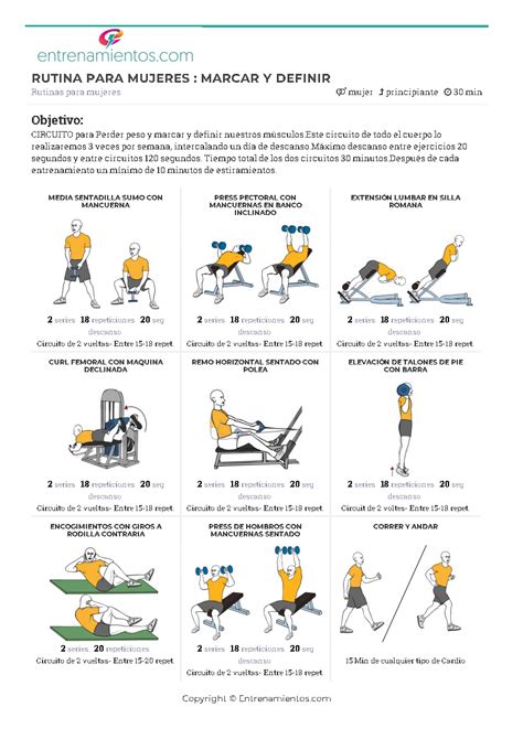 Cardio sin saltos para perder peso rapido. CIRCUITO para Perder peso y marcar y definir nuestros ...