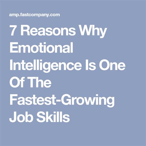 The Words 7 Reasons Why Emotional Intelligence Is One Of The Fastest