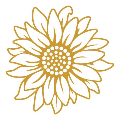 Sunflower Cuttable Design Png Dxf Svg And Eps File For Etsy