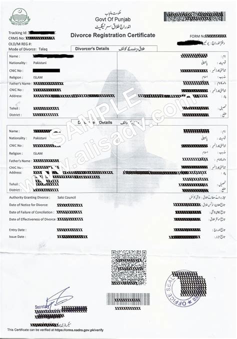Nadra Divorce Certificate Pakistan Nadra Marriage Registration