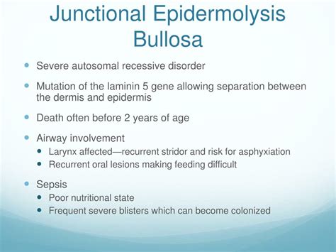 Ppt Epidermolysis Bullosa Powerpoint Presentation Free Download Id