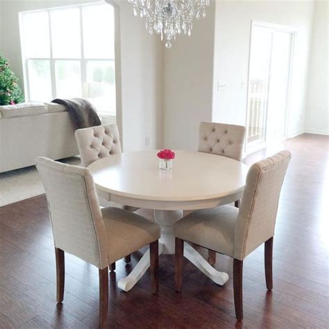 Personally, having a round kitchen table is always been one of my must have furniture pieces. Perfect Parsons Chairs Target - HomesFeed