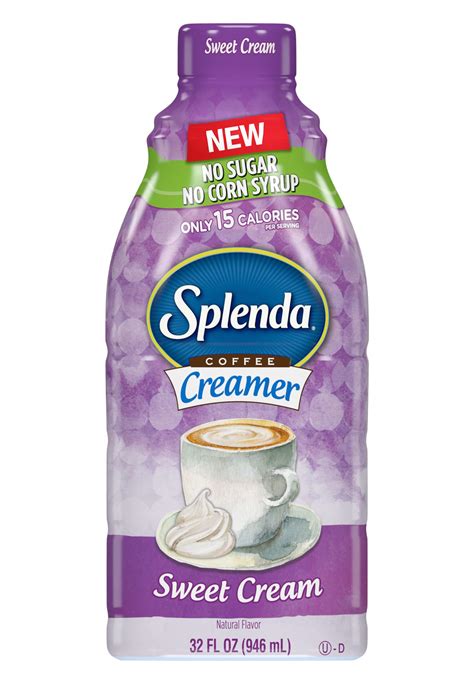 Splenda Sweet Cream Coffee Creamer No Sugar No Corn Syrup Only 15 Calories Per Serving