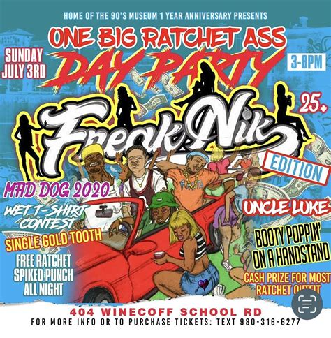 One Big Ratchet Ass Day Party Movie Afterparty Freaknik Edition 1903 N Cannon Blvd