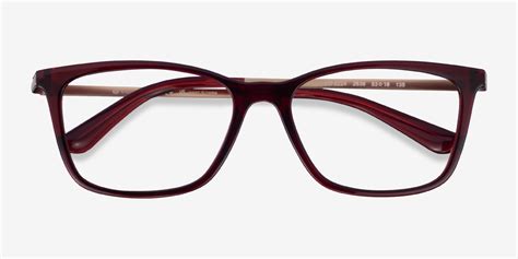 vogue eyewear vo5224 rectangle bordeaux frame glasses for women eyebuydirect canada
