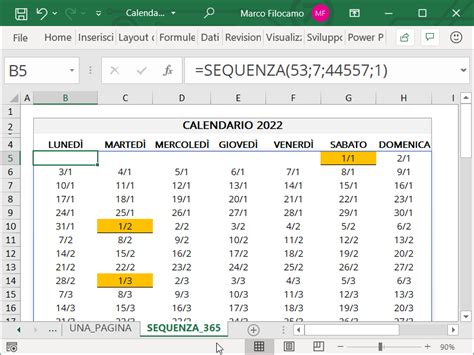 Scarica Il Calendario Excel 2022 Excel Per Professionisti