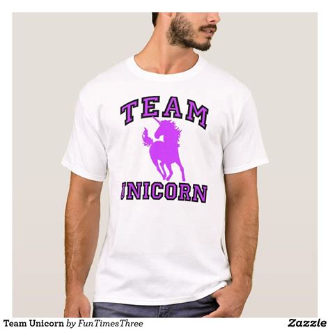 Team Unicorn T Shirt Zazzle Unicorn Tshirt Unicorn Fashion