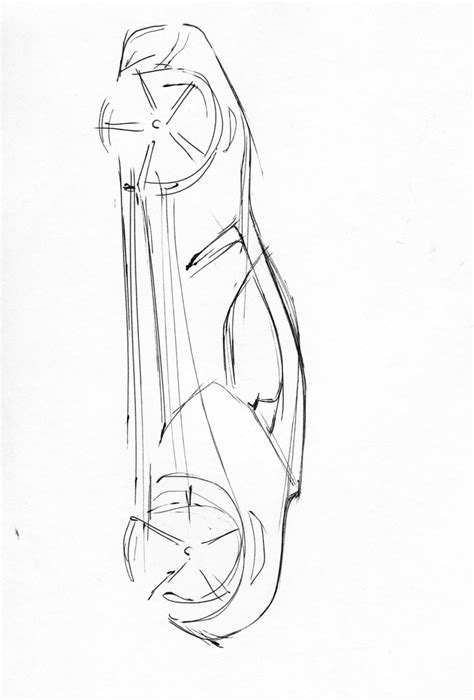 V Ling Vertical Car Sketch