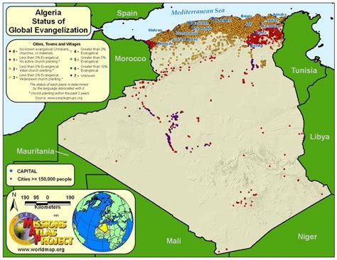 Encuentre el área de cualquier forma en el mapa. Algeria - WORLDMAP.ORG