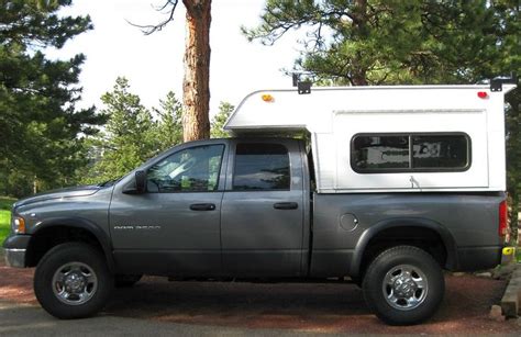 New Camper Side View Short Bed Truck Camper Pickup Camper Truck