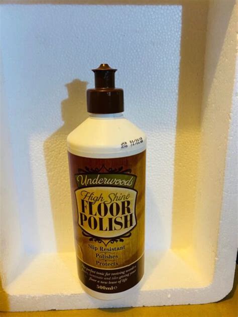 Underwoods High Shine Floor Polish 500ml For Wood Laminate And More For