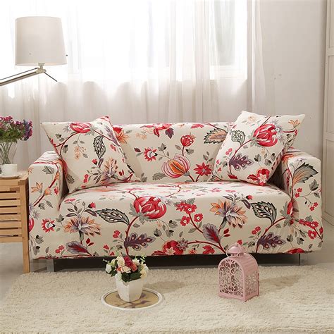 Enjoy free shipping on most stuff, even big stuff. Floral Stretch Furniture Cover L shaped Sofa Cover for ...