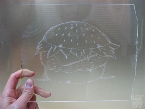 Burger 334 Etched Plexiglass Everything Burger