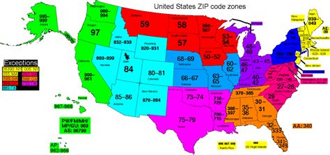 Zip Code Map Of Usa Map