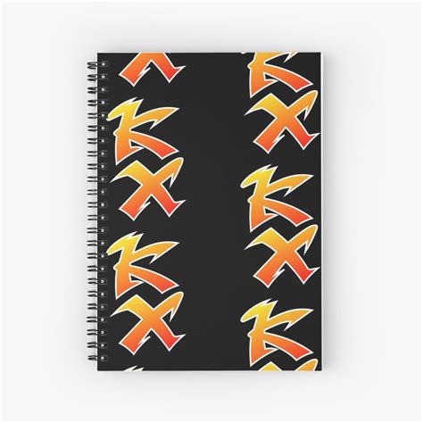 Vintage Kawasaki Gold Kx Logo Spiral Notebook For Sale By Yzkdesign