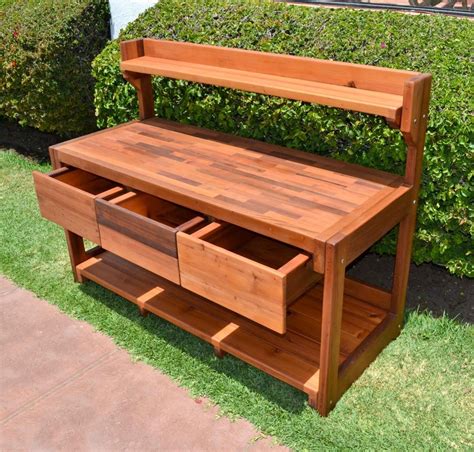 Elis Potting Benches Built To Last Decades Forever Redwood