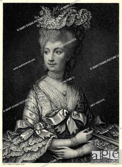Charlotte Sophia Of Mecklenburg Strelitz Queen Of George Iii Stock