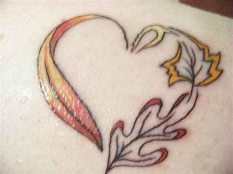 Fall Leaf Heart Tattoo Autumn Tattoo Got Ink